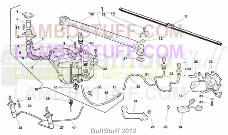 2007 Lamborghini MURCIELAGO LP 640 COUPE JAPAN WINDSHIELD WIPER (955.01.00)